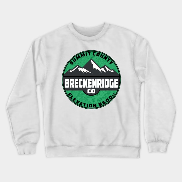 Ski Breckenridge Colorado Skiing Snowboard 2 Crewneck Sweatshirt by TravelTime